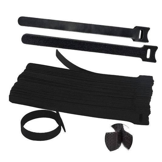 10/20/50PCS Reusable Hook and Loop Cable Ties Nylon Wire Cord Strap Organizer - 150 mm* 10 PCS.