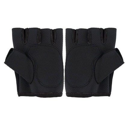 L Size Aolikes Sports Gloves Weight Lifting Exercise Training Workout Bike Riding - Black+Pink.