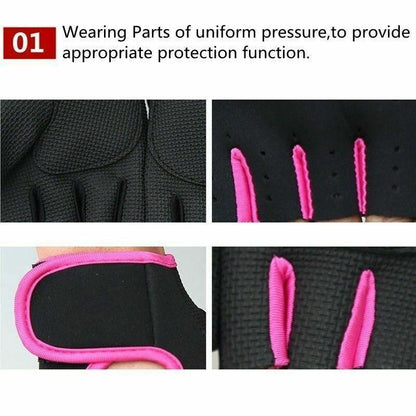 L Size Aolikes Sports Gloves Weight Lifting Exercise Training Workout Bike Riding - Black+Grey.