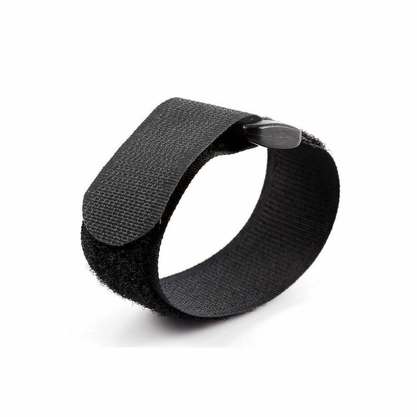 Magic Cable Ties Reusable Winder Coded Organiser Cords Hook Loop Black - 20*300mm  20PCS.