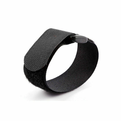 Magic Cable Ties Reusable Winder Coded Organiser Cords Hook Loop Black - 20*300mm  20PCS.