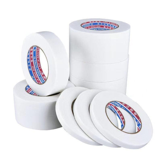 Double Sided White Pe Foam Sticky Tape Mounting Diy Craft Strong Adhesive 2.5M - 20mm*2.5m.