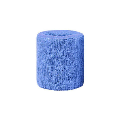 Sport Cotton Wristband Wrist Band Sweatband Sweat Training Tennis Gym Yoga - Grey