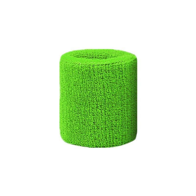 Sport Cotton Wristband Wrist Band Sweatband Sweat Training Tennis Gym Yoga - Grey