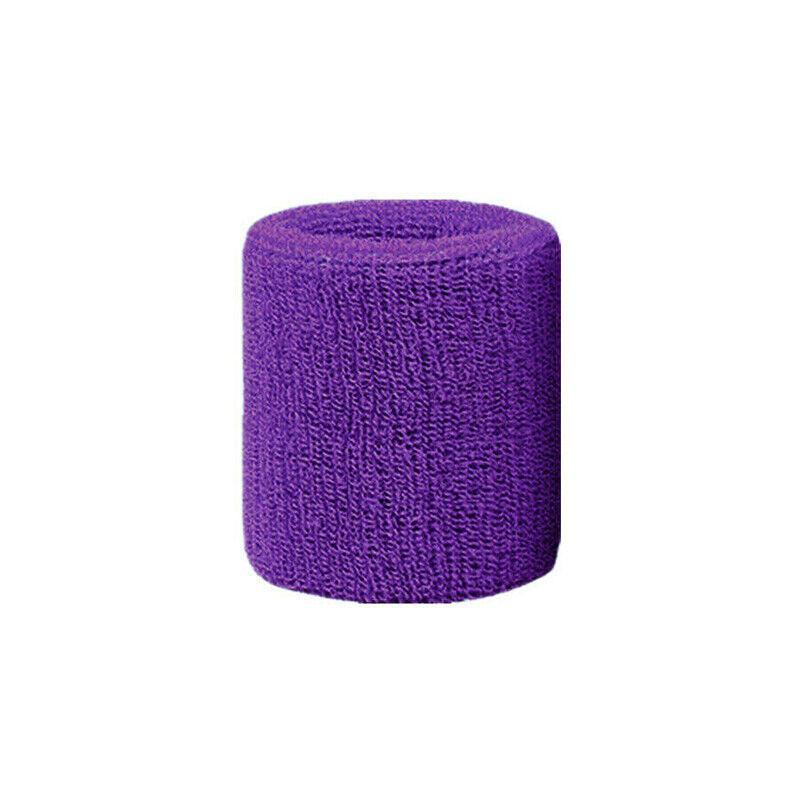 Sport Cotton Wristband Wrist Band Sweatband Sweat Training Tennis Gym Yoga - Grey