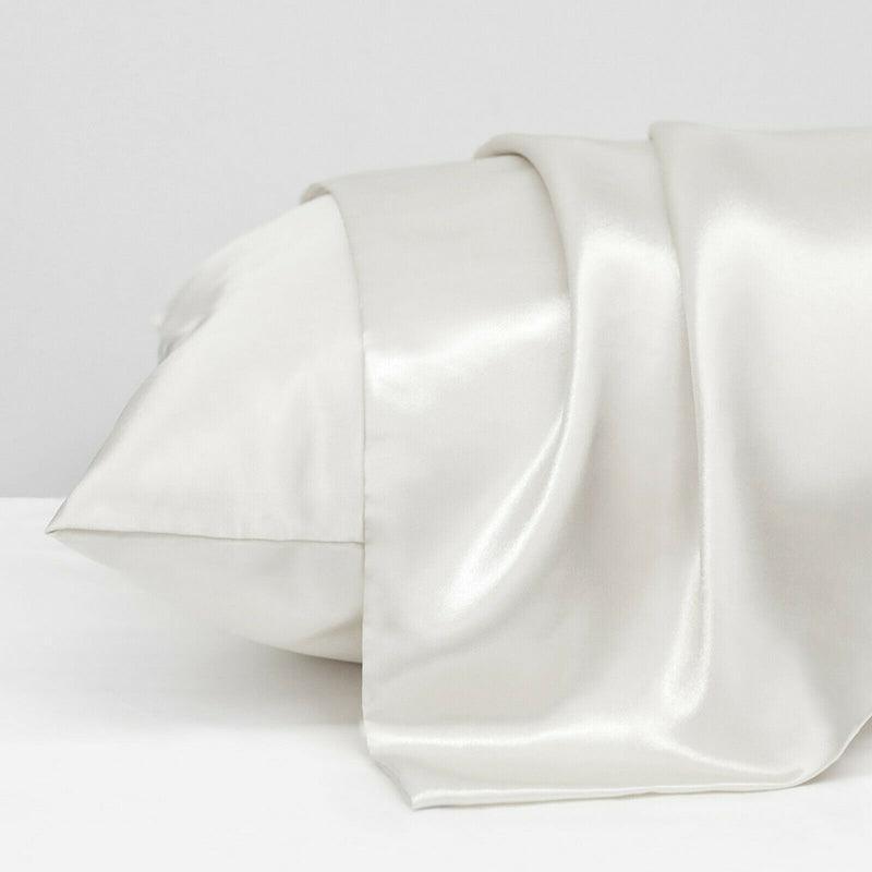 2 Pack Satin Pillowcases Luxury Soft Cushion Covers Bedroom Home Decor - Light Purple