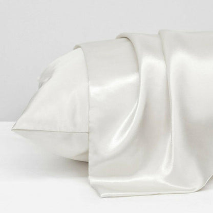 2 Pack Satin Pillowcases Luxury Soft Cushion Covers Bedroom Home Decor - Light Purple