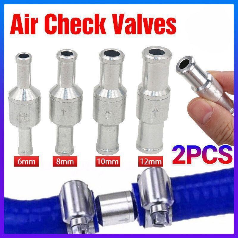 2X 6/8/10/12Mm One Way Non Return Check Valve Air Fuel Petrol Diesel Oil Vacuum - 12MM.
