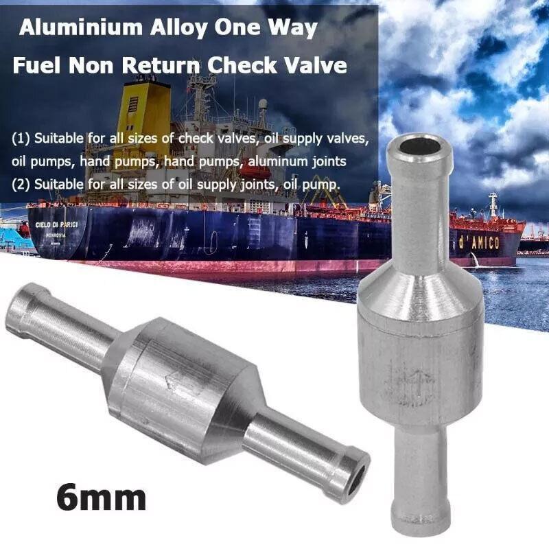 2X 6/8/10/12Mm One Way Non Return Check Valve Air Fuel Petrol Diesel Oil Vacuum - 12MM.