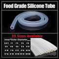 Food Grade Transparent Silicone Rubber Tube Hose Pipe Clear Beer Milk Soft 1M - 5*8mm.