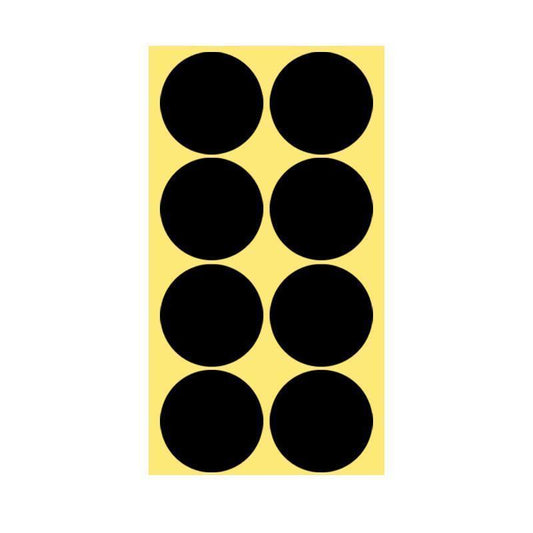 8/13/25/50mm Colour Sticker Dots Adhesive Round Labels Circular Scrapbooking Black - 8mm 260 Dots - 5 Sheets.