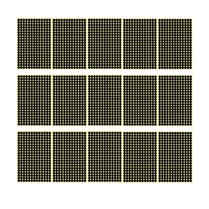 8/13/25/50mm Colour Sticker Dots Adhesive Round Labels Circular Scrapbooking Black - 8mm 260 Dots - 5 Sheets.