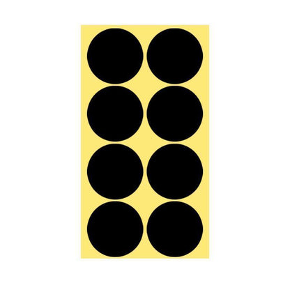 8/13/25/50mm Colour Sticker Dots Adhesive Round Labels Circular Scrapbooking Black - 8mm 260 Dots - 5 Sheets.