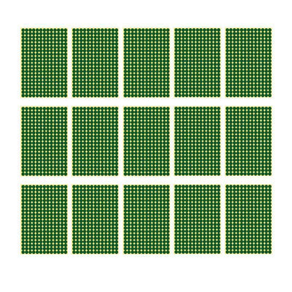 8/13/25/50mm Colour Sticker Dots Adhesive Round Labels Circular Scrapbooking Green - 50mm 8 Dots - 5 Sheets.