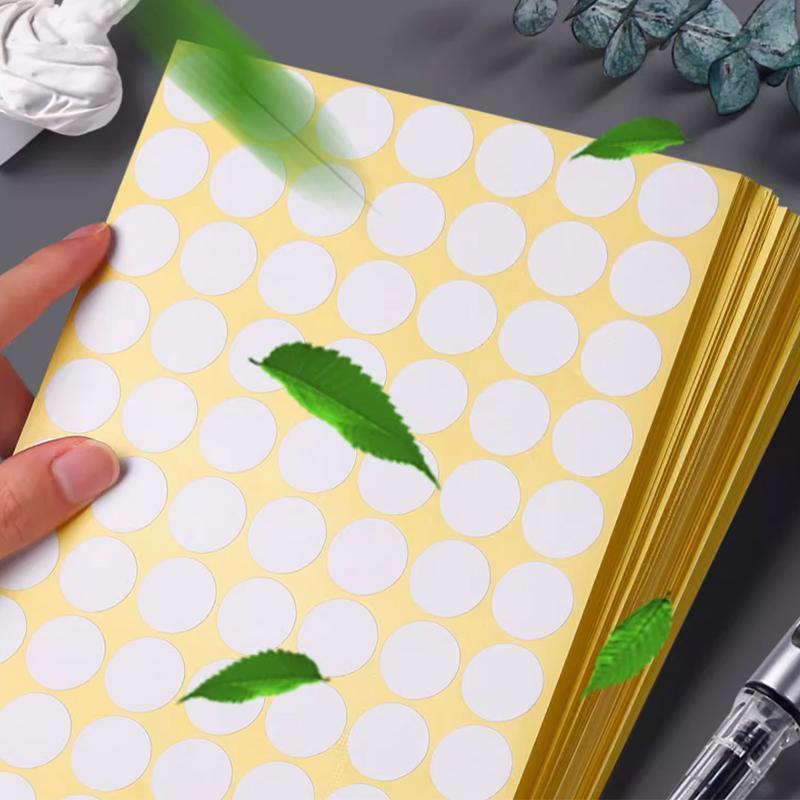8/13/25/50mm Colour Sticker Dots Adhesive Round Labels Circular Scrapbooking Green - 8mm 260 Dots - 5 Sheets.