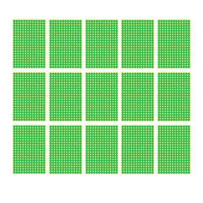 8/13/25/50mm Sticker Dots Adhesive Round Labels Circular Scrapbooking Light Green - 50mm 8 Dots - 5 Sheets.