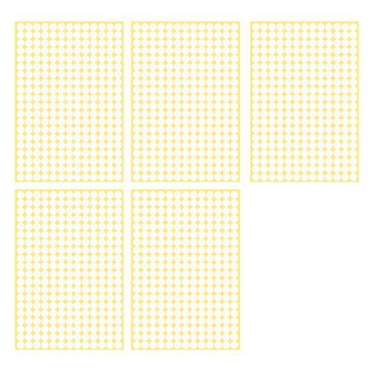 8/13/25/50mm Colour Sticker Dots Adhesive Round Labels Circular Scrapbooking White - 25mm 40 Dots - 5 Sheets.
