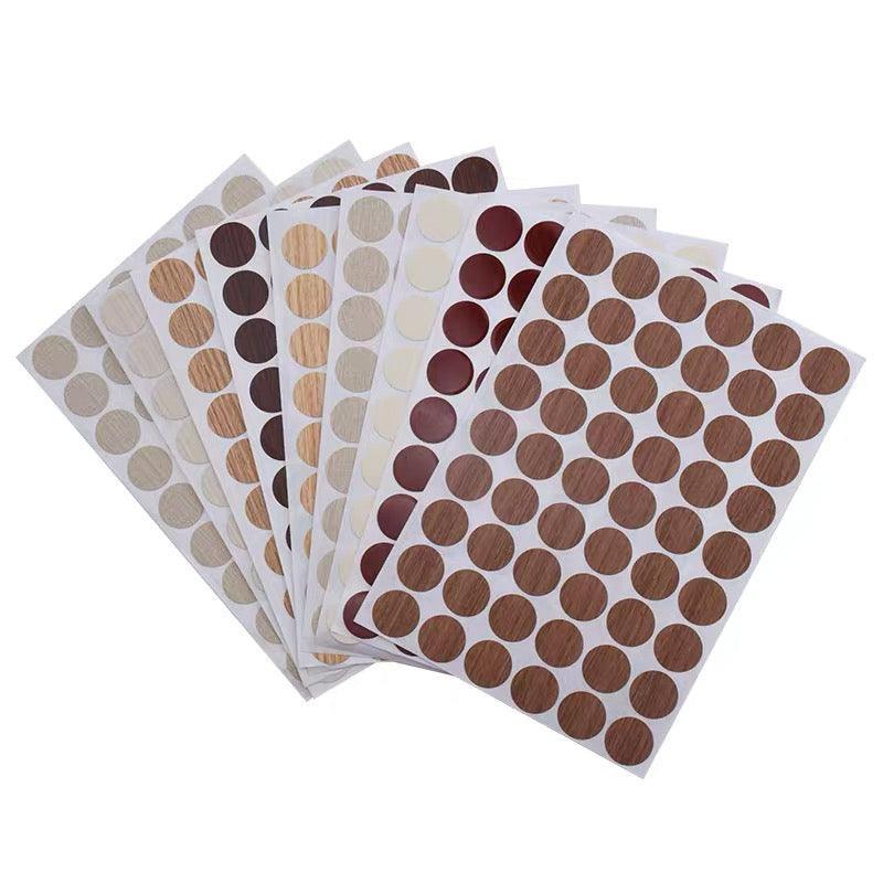 54 X Self Adhesive Decorative Screw Cover Caps Holes Cams Furniture Kitchen 20mm - PC 003