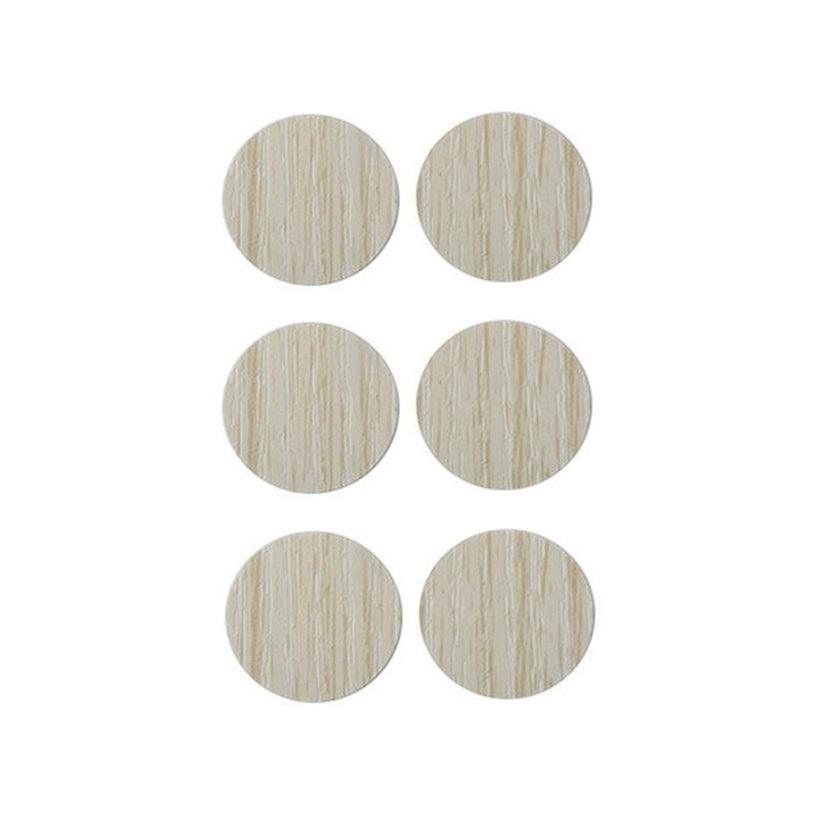 54 X Self Adhesive Decorative Screw Cover Caps Holes Cams Furniture Kitchen 20mm - PC 003