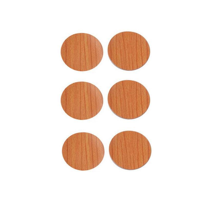 54 X Self Adhesive Decorative Screw Cover Caps Holes Cams Furniture Kitchen 20mm - PC 003