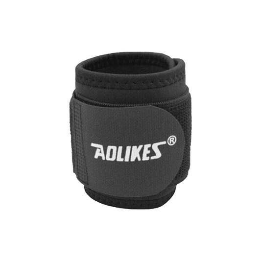 Aolikes Adjustable Sports Gym Wrist Support Brace Wrap Band Wristband Strap Au - Black+Purple