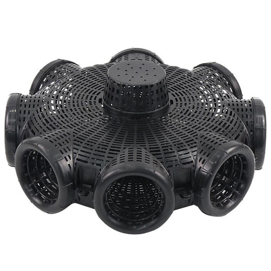 Eight Hole Eel Cage Ground Fish Trap Lobster Fishing Net Foldable Crab Catcher.