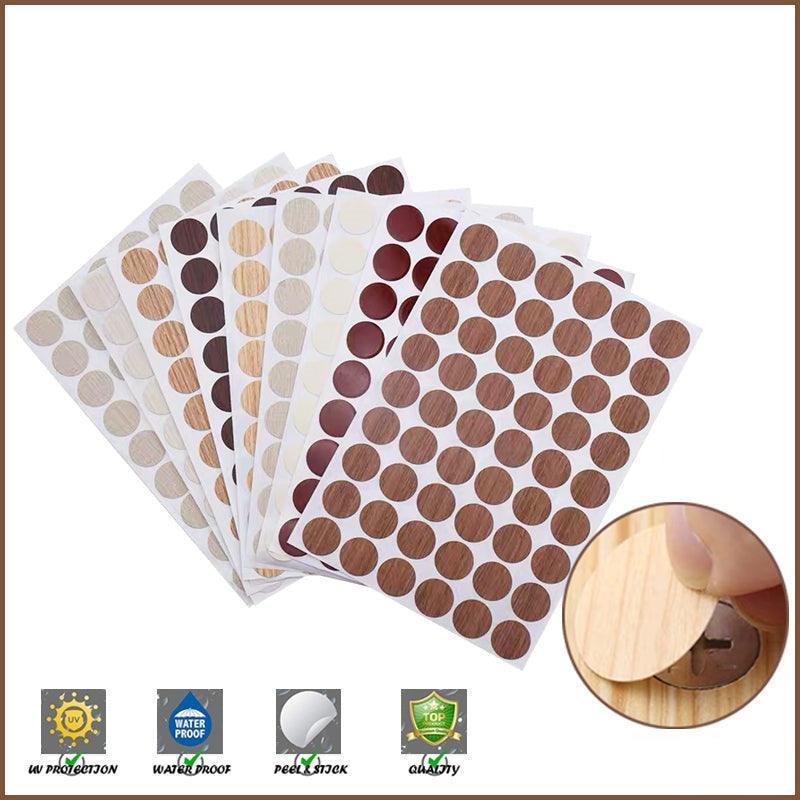 54 X Self Adhesive Decorative Screw Cover Caps Holes Cams Furniture Kitchen 20mm - PC 173