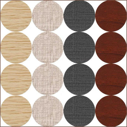 54 X Self Adhesive Decorative Screw Cover Caps Holes Cams Furniture Kitchen 20mm - PC 173
