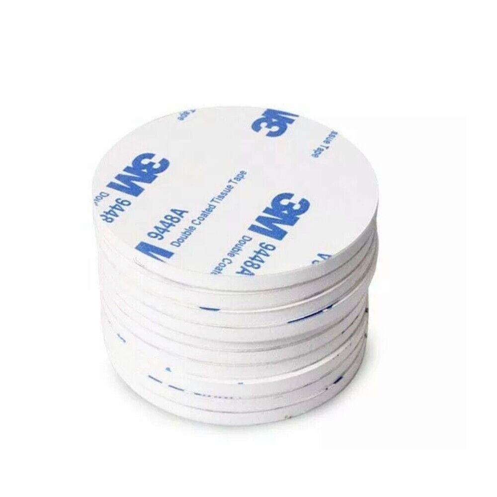 Round 30 x 3mm 3M Double Sided Foam Sticker Tape Side Wall Car Self Adhesive Pads - 12pcs.