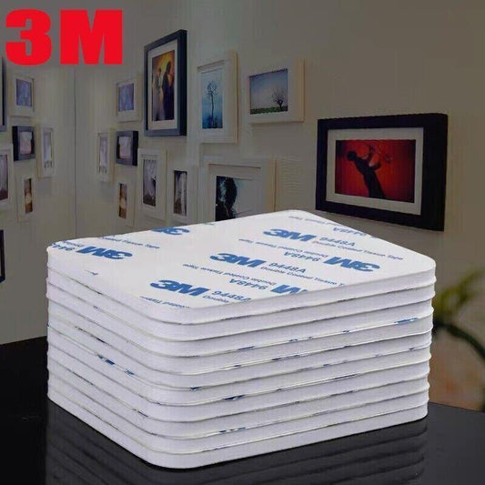 Round 30 x 3mm 3M Double Sided Foam Sticker Tape Side Wall Car Self Adhesive Pads - 6pcs.