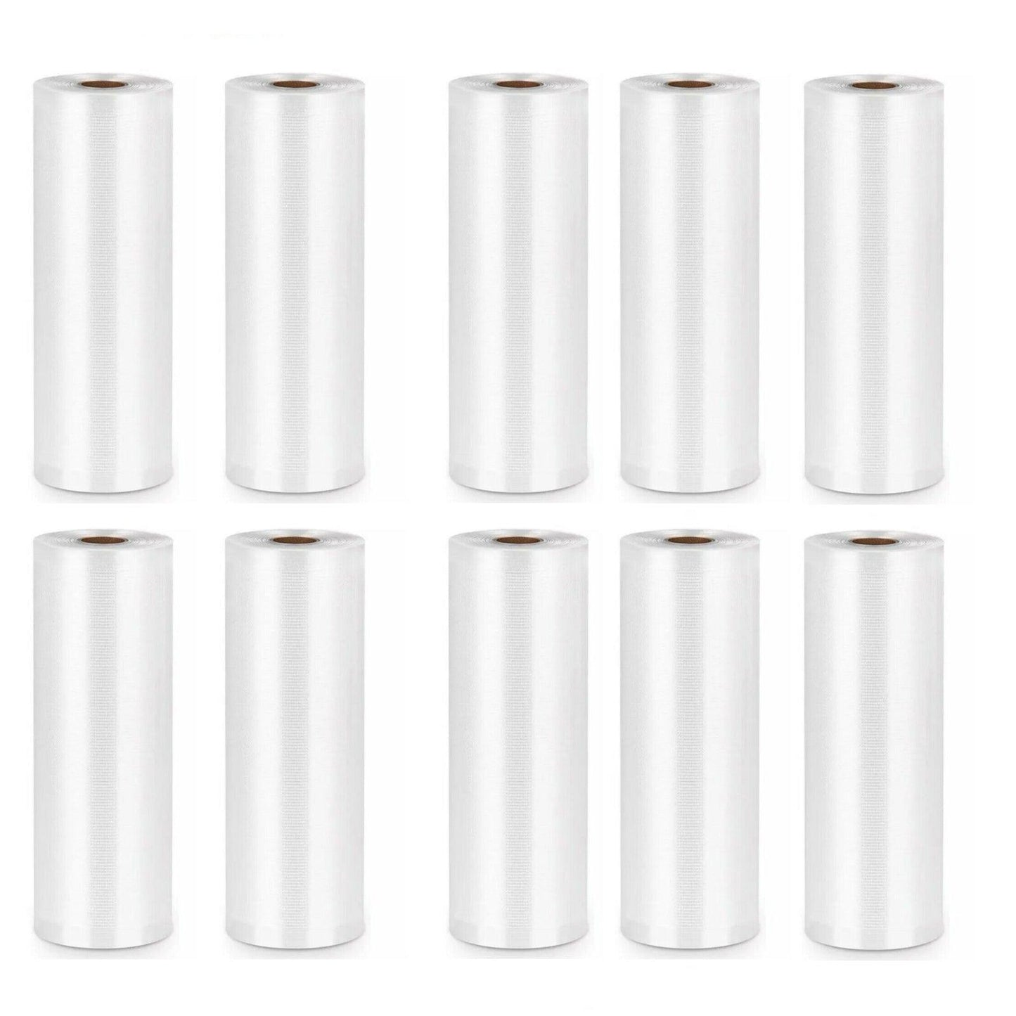 1-10x Commercial Heat-Resistant Vacuum Sealer Rolls for Food Storage - 2 Rolls (22cm x 5m)