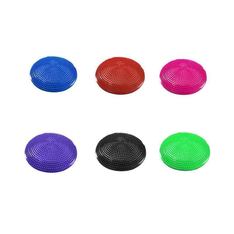Balance Stability Cushion Wobble Air Disc Ankle Knee Strength Rehab Exercise - Black.
