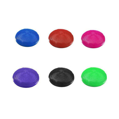 Balance Stability Cushion Wobble Air Disc Ankle Knee Strength Rehab Exercise - Black.