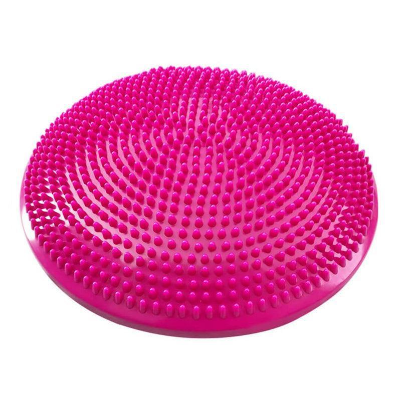Balance Stability Cushion Wobble Air Disc Ankle Knee Strength Rehab Exercise - Black.