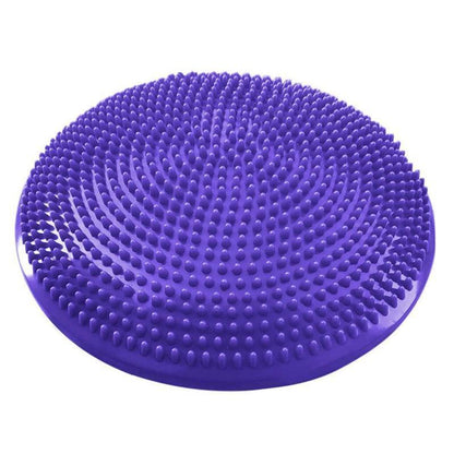 Balance Stability Cushion Wobble Air Disc Ankle Knee Strength Rehab Exercise - Black.