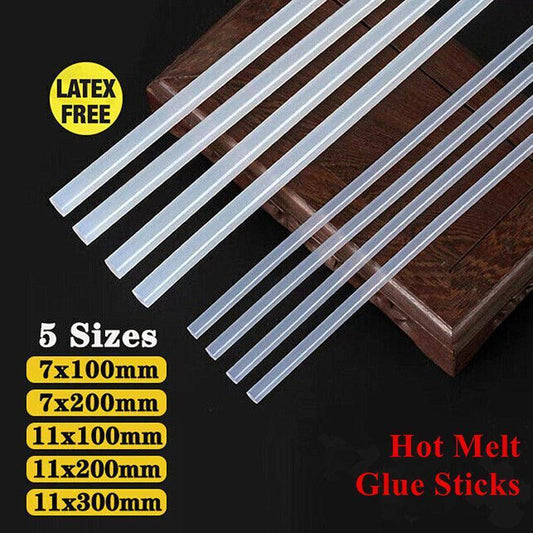Clear Hot Melt Glue Sticks Adhesive Craft Stick for DIY Glue Tool 7mm 11mm - 11mm x 100mm 10pcs.
