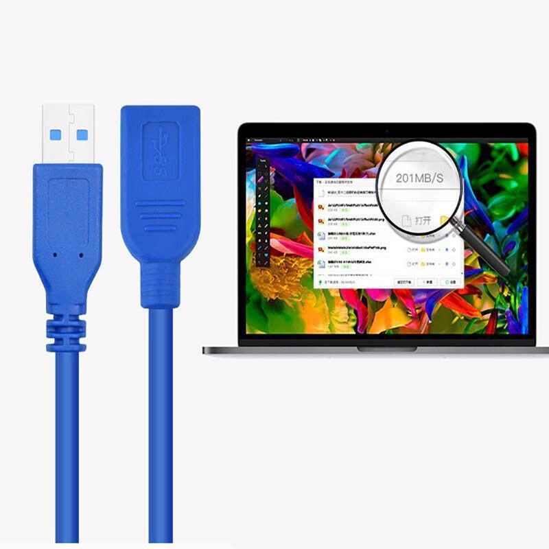 Super speed Usb 3.0 Male To Female Data Cable Extension Cord For Laptop Pc Camera - 1M.
