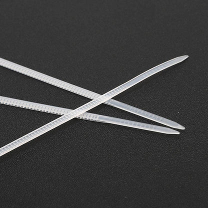 250-1000X Cable Ties Zip Ties Nylon Uv Stabilised Bulk White Clear Cable Tie - 4*150mm 500 PCS.