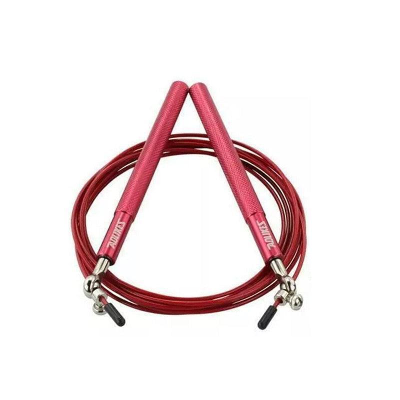 Aolikes Adjustable High Speed Steel Skipping Jump Rope Dual Bearings Gym Boxing - Blue.