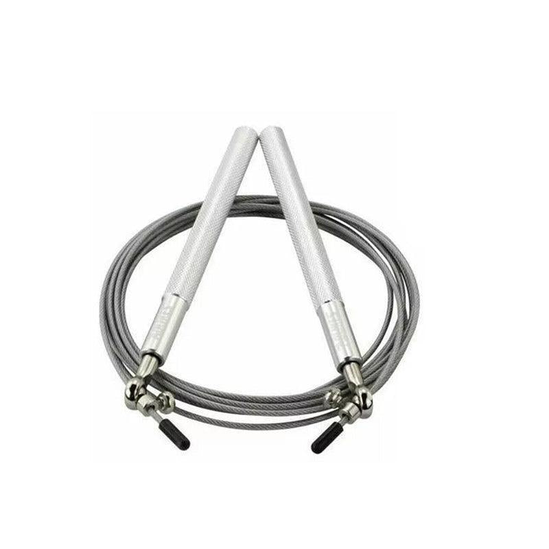 Aolikes Adjustable High Speed Steel Skipping Jump Rope Dual Bearings Gym Boxing - Blue.