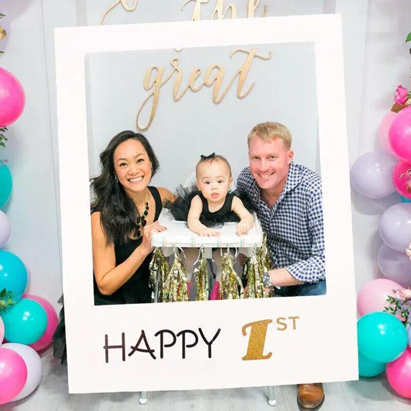 1Th 18Th-60Th Photo Booth Props Picture Frame Wedding Birthday Party Decoration - Happy 21ST.