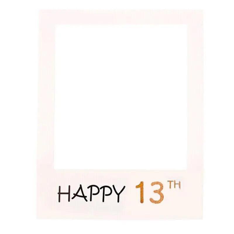1Th 18Th-60Th Photo Booth Props Picture Frame Wedding Birthday Party Decoration - Happy 21ST.