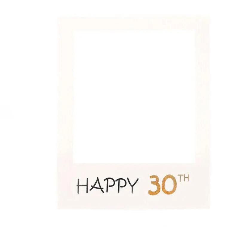 1Th 18Th-60Th Photo Booth Props Picture Frame Wedding Birthday Party Decoration - Happy 21ST.