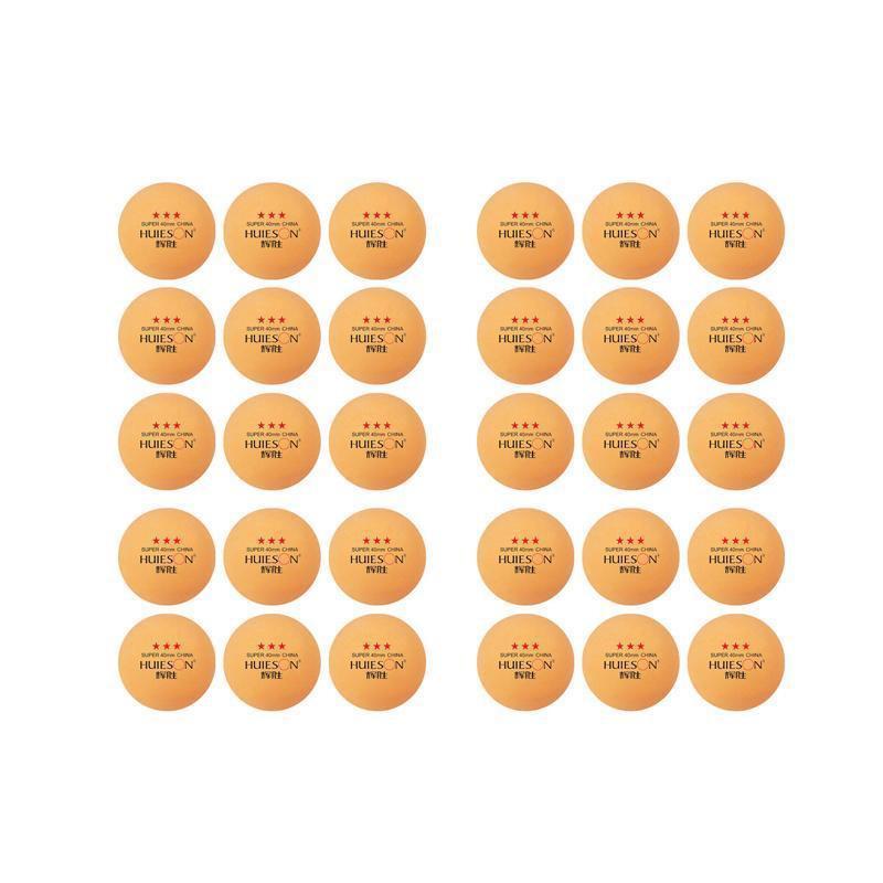 30PCS 3-Star Table Tennis Balls Professional Pingpong Ball Training Ball 40mm - White.