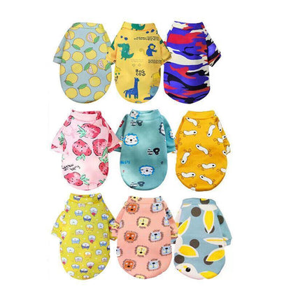 XS Cute Pet Dog Warm Jumper Sweater Clothes Cat Knitwear Knitted Coats Winter - Green Lemon