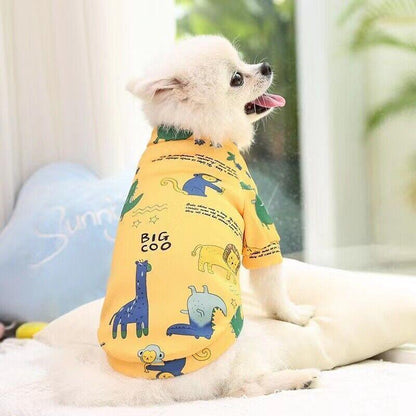 XS Cute Pet Dog Warm Jumper Sweater Clothes Cat Knitwear Knitted Coats Winter - Green Lemon