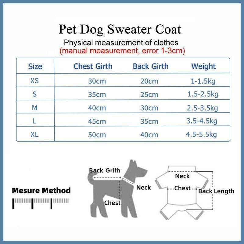 L Size Cute Pet Dog Warm Jumper Sweater Clothes Puppy Cat Knitwear Knitted Coats Winter - Yellow Giraffe