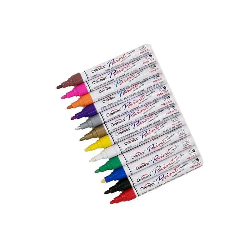 Multicolour Permanent Paint Marker Pens for Tyre Metal Glass Rubber - Orange