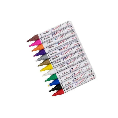 Multicolour Permanent Paint Marker Pens for Tyre Metal Glass Rubber - Orange