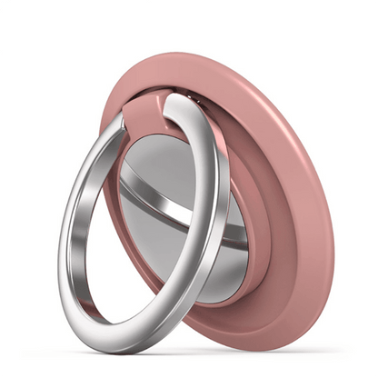 Iring Phone Ring Finger Holder Stand Car Mount Hook For Iphone Ipad Mobile Grip - B4- Pink.